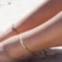 Anna Freshwater Pearl 18k Gold Stainless Steel Anklet, thumbnail 3 of 7