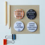 Set Of Coffee Badges/Magnets, thumbnail 7 of 9