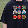 Crystal Palace Football Beer Mats Oversized T Shirt, thumbnail 6 of 10