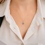Personalised Gold Plated Sterling Silver June Alexandrite Birthstone Necklace, thumbnail 2 of 10