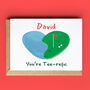 Personalised Golf Heart Valentine Card, thumbnail 1 of 2