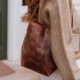 Soft Leather Hobo Shoulder Bag, Brown, thumbnail 2 of 4