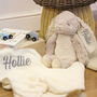 Personalised Rabbit And Matching Blanket Soft Toy, thumbnail 9 of 12