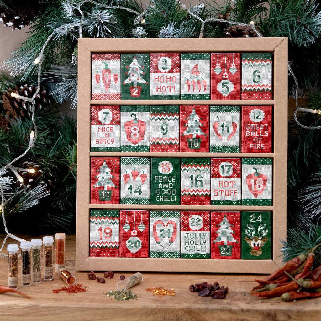 Advent Calendar With Gourmet Chilli Powders By Marvling Bros Ltd 