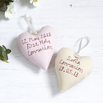 Personalised Hanging Heart Christening Gift, 11 of 12