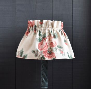 Dolly Rose Floral Scrunchie Lampshade, 2 of 4