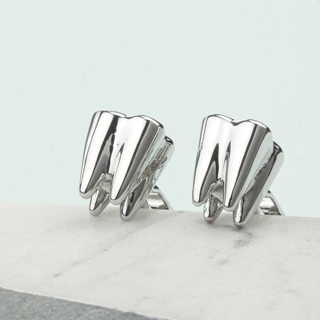 Molar Teeth Cufflinks By Charlie Boots