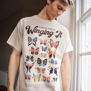 Winging It Men's Butterfly Guide T Shirt, 2 of 5
