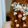 Ziggy Pastel Bridal Dried Flower Wedding Headpiece, thumbnail 4 of 6