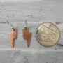 Handmade Copper And Silver Plated Dangle Earrings, thumbnail 6 of 7