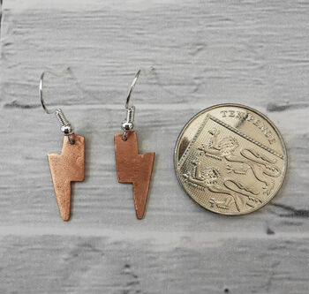 Handmade Copper And Silver Plated Dangle Earrings, 6 of 7