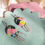Monet | Polymer Clay Earrings With Czech Glass Beads, thumbnail 4 of 9