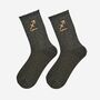 Women's Glitter Socks Black Gold Zodiac Sagittarius, thumbnail 1 of 5