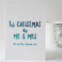 First Christmas As Mr And Mrs, Christmas Card, thumbnail 2 of 4