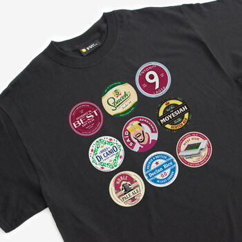 West Ham Beer Mats T Shirt, 3 of 4