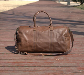 Genuine Leather Duffle, 6 of 12