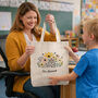 Personalised Summer Floral Tote Bag Thank You Teacher Gift, thumbnail 1 of 2
