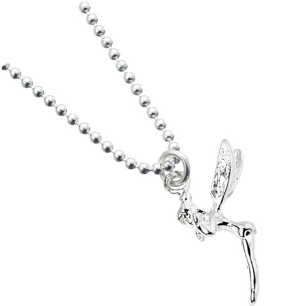 Fairy Charm Sterling Silver Ball Bead Necklace, 1 of 4