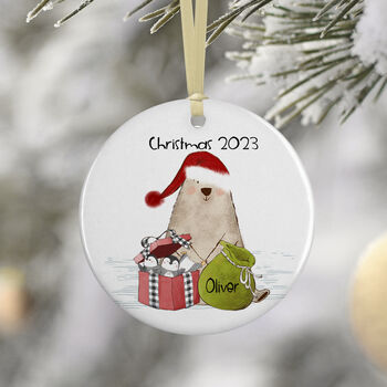 Christmas Bear And Penguins Bauble, 2 of 6