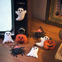 Set Of Eight Felt Halloween Hanging Decoration, thumbnail 1 of 3