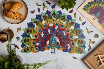 Peacock Jigsaw Puzzle For Adults 330 Pieces 43x31cm, 8 of 11