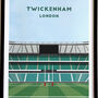 Twickenham Rugby Stadium Art Print Gift, thumbnail 2 of 8