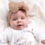 My First Easter Embroidered Personalised Ears Baby Romper Three Colours Available, thumbnail 1 of 12