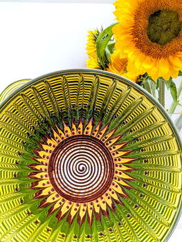 Xl Green Sunflower Platter, 9 of 9