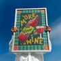More Wine Art Print, Wine Illustration, thumbnail 2 of 9