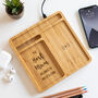Personalised Best Dad Mum Desk Tidy Wireless Charger, thumbnail 2 of 5