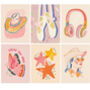 Set Of Six Teenage Themed Print Bundle, thumbnail 5 of 5