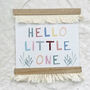 Hello Little One Nursery Decor | Boho Theme Nursery Pennant, thumbnail 4 of 6