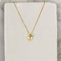 Heart Initial And Diamond Necklace Gold, thumbnail 3 of 6