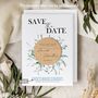 Wedding Save The Date Eucalyptus Cards Magnets, thumbnail 4 of 9