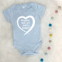 Personalised Proposal In A Heart Babygrow, thumbnail 2 of 9