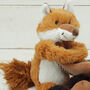 Fox Toy Soother With Engraved Heart, thumbnail 4 of 5
