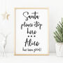 Personalised Santa Please Stop Here Christmas Sign, thumbnail 1 of 5