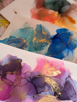 Alcohol Ink Painting Experience In Manchester, 6 of 12