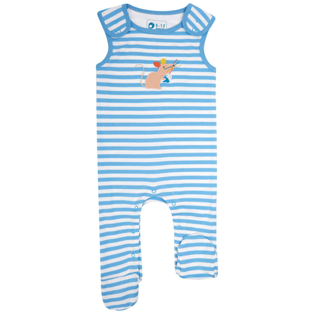 Fieldmouse Footed Dungarees For Baby, 1 of 2