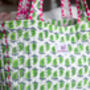 Handmade Neon Quilted Tote Bag, thumbnail 6 of 8
