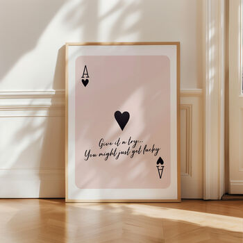 Ace Of Hearts Aesthetic Quote Poster, 3 of 5