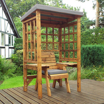 Wentworth One Seater Arbour Includes Cushions UK Made, 6 of 8