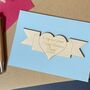 Personalised Wooden Heart Valentine’s Keepsake Card, thumbnail 4 of 9