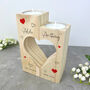 Personalised Couples Names Heart Tea Light Holders, thumbnail 1 of 8