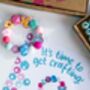 Personalised Butterfly And Flower Wooden Bead Making Kit, thumbnail 4 of 9