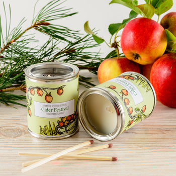 Cider Festival Spiced Apple Candle Tin, 3 of 4