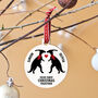Personalised 'First Christmas' Dino Bauble, thumbnail 5 of 8