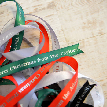 Personalised Christmas Ribbon, 3 of 6