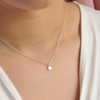 Silver Dot Necklace 45cm, 2 of 3