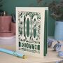 Personalised 100th Birthday Card Papercut Woodland Design, thumbnail 4 of 7